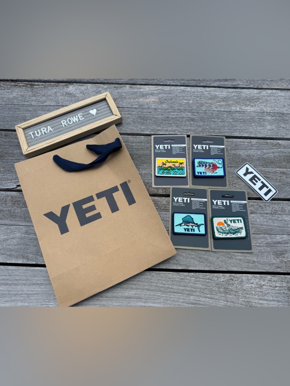 YETI Collectors Patch Lot (4) Fishing Orlando Gator patch Accessories NWT